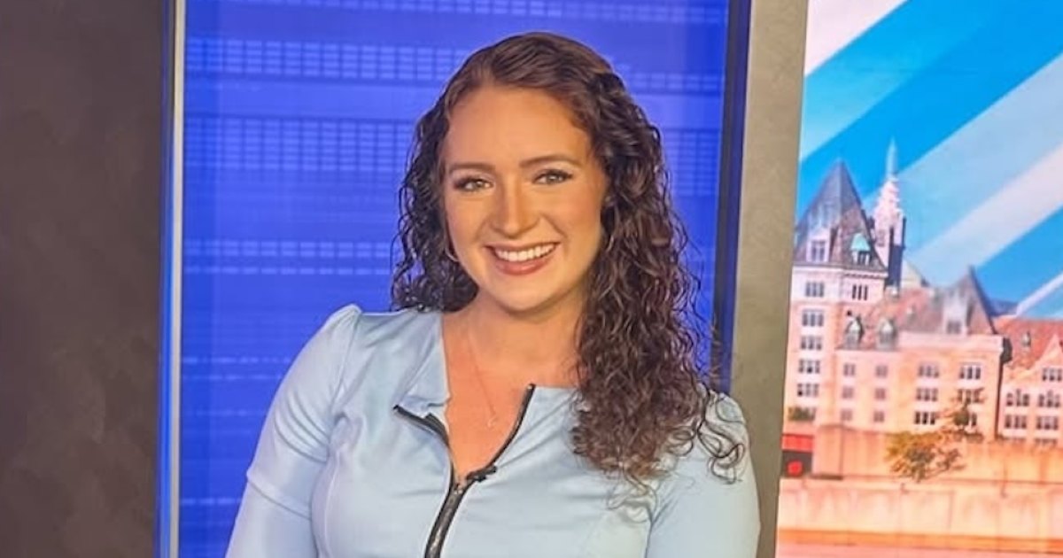 A apresentadora de notícias grávida, Olivia Jachch, entra em trabalho de parto ao vivo no ar