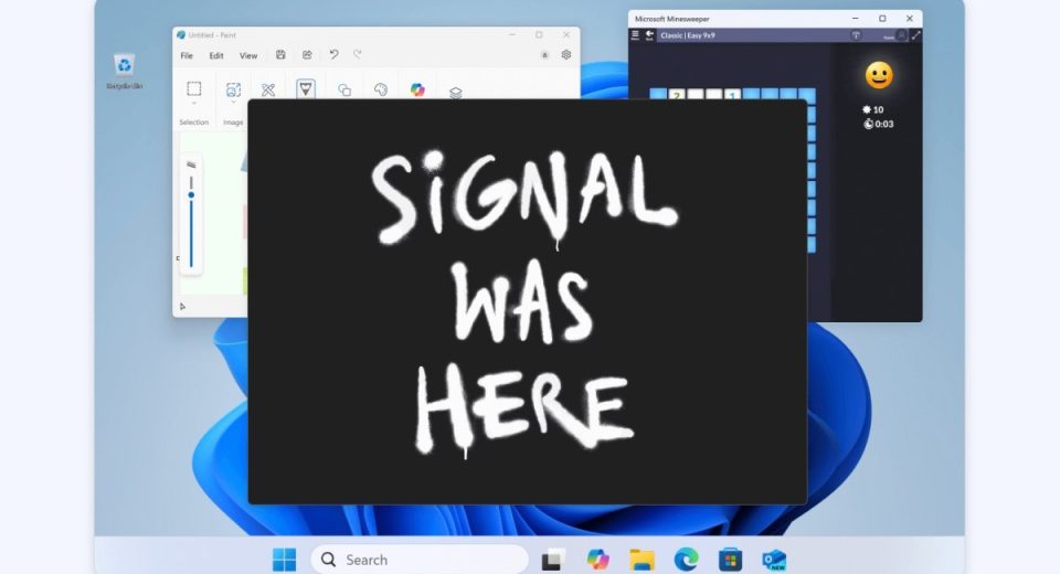A nova atualização do Windows da Signal impede que o sistema faça capturas de tela de bate -papos