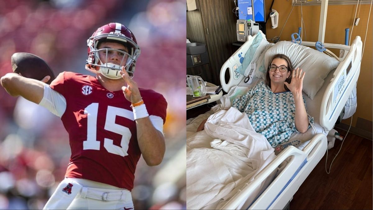 “Cirurgia nos livros #5”: Julie, a mãe do Alabama QB Ty Simpson, apresenta uma atualização sobre o transplante de menisco de sua irmã Emma