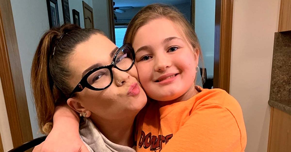 Estrela de ‘adolescente’ Amber Portwood Ups com sua filha Leah