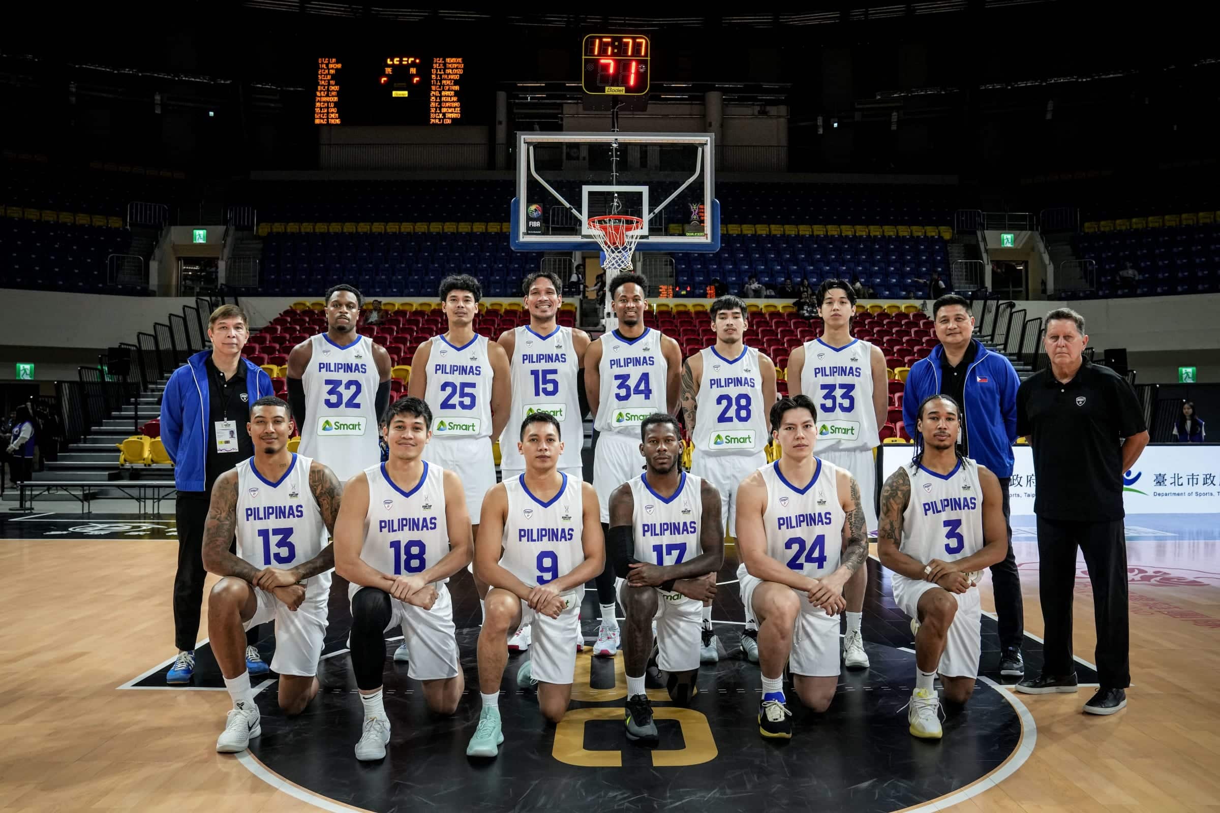 Gilas Pilipinas para abrir a China Taipei contra a campanha da FIBA ​​Asian Cup