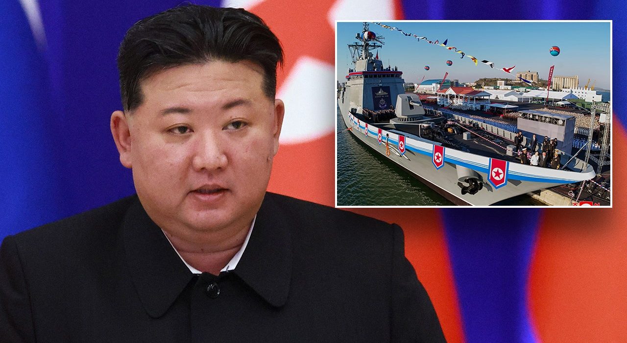 Kim Jong Un deixou queimando após o novo destruidor da Coréia do Norte danificado no começo malsucedido