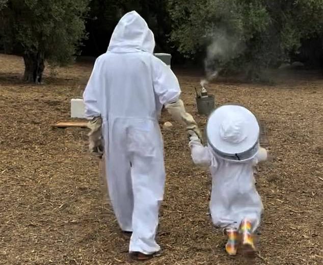 Meghan Markle compartilha seu doce clipe e Lilibet usando fãs reais de ternos de colméia de colméias, uma visão rara do rosto de três anos