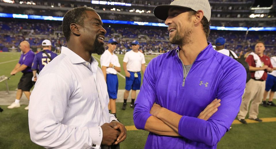 Michael Phelps permaneceu admirado com a lenda da NFL Ed Reed’s Strategic Genius