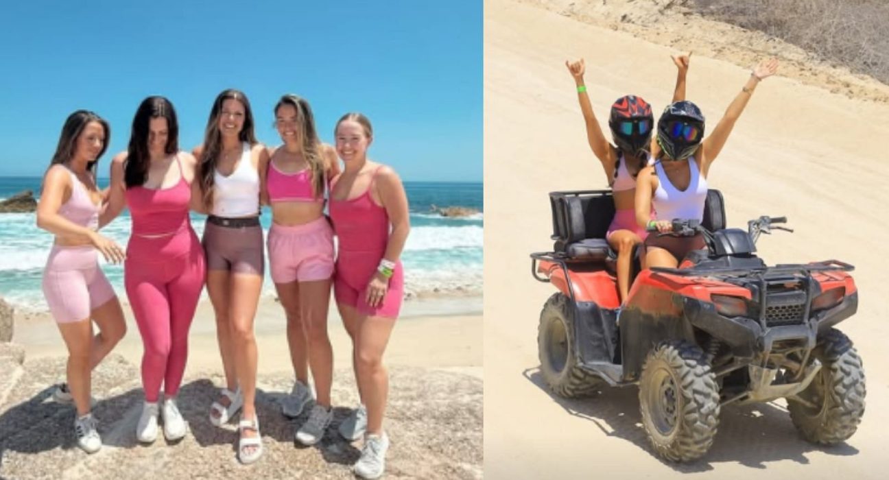 Nas fotos: o noivo do patriarca Liane Jordan, o fim de semana de Bachelorette Cabo San Lucas durante sua jornada para Buggy com suas namoradas