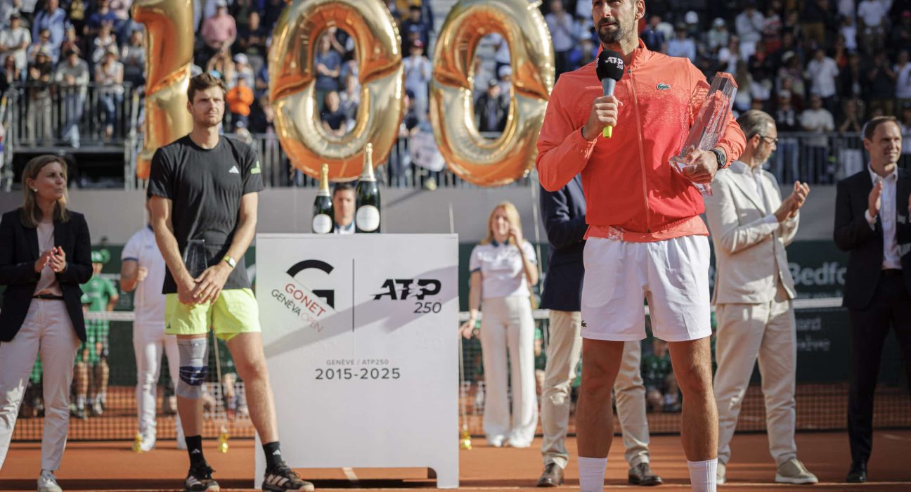 Novak Djokovic ganhou o 100º título ATP com a vitória do Genebra Open