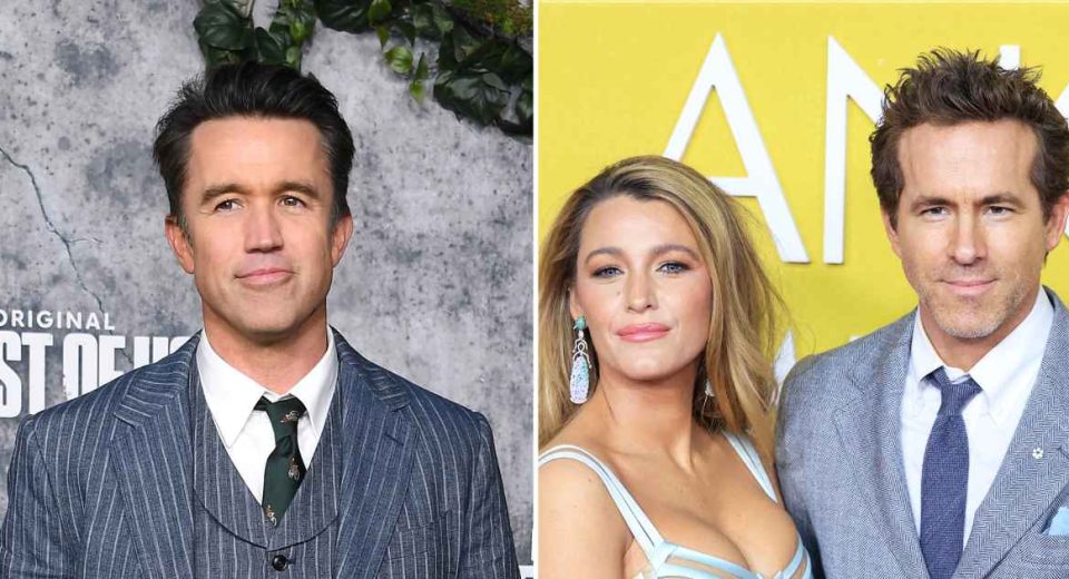Por que Rob McElhenney decidiu apoiar Blake Lively e Ryan Reynolds