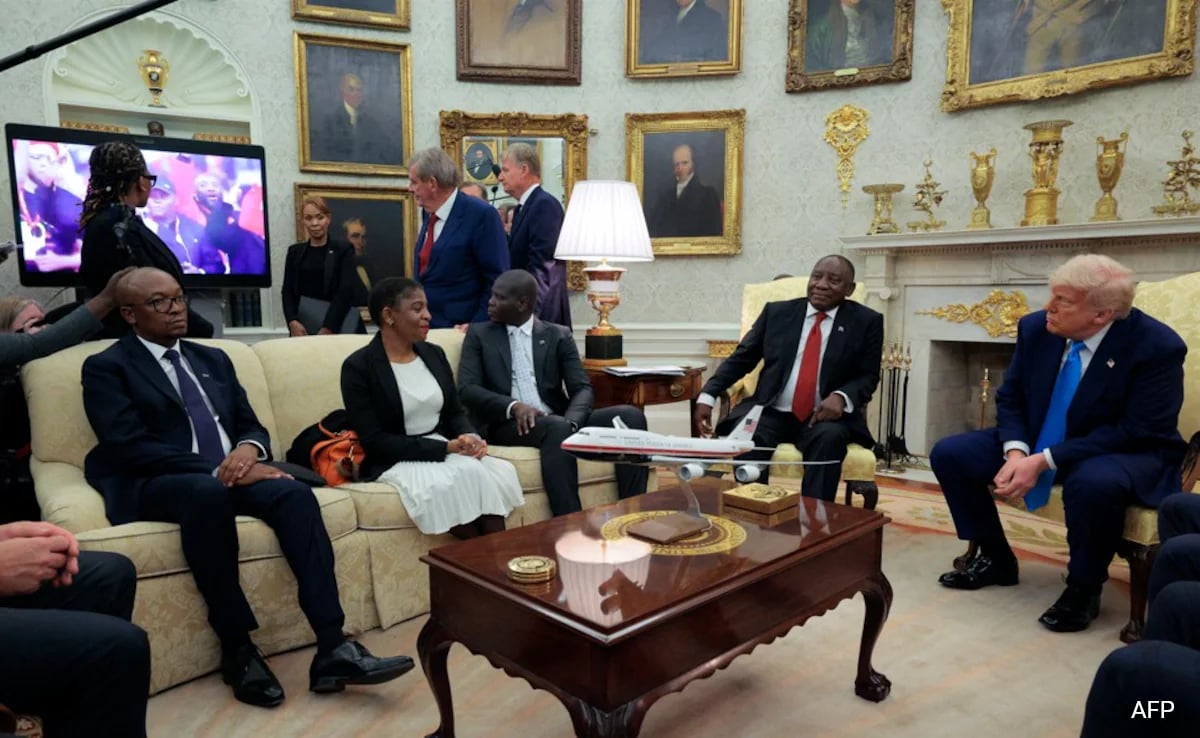 Trump caiu para a África do Sul Ramaphos com vídeo. Tinha muitas mentiras