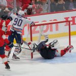 Construa e desperdiçam uma vantagem de 3 gols contra o Oilers no jogo 4 das finales da Stanley Cup