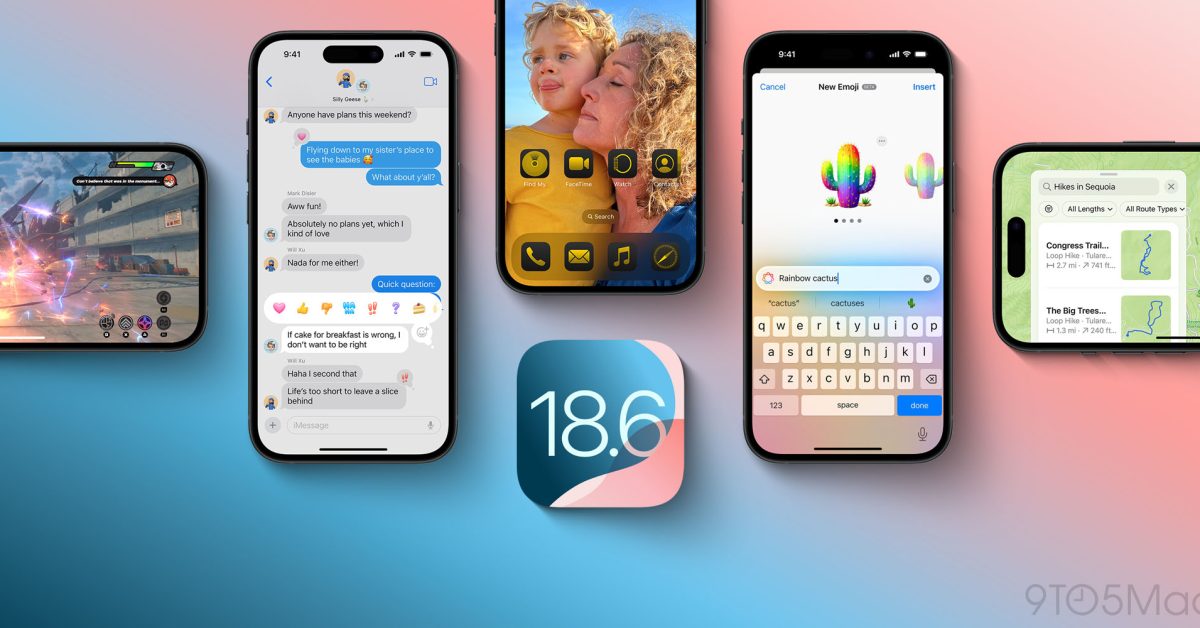 iOS 18.6 beta parece iminente após o número de construção compartilhada